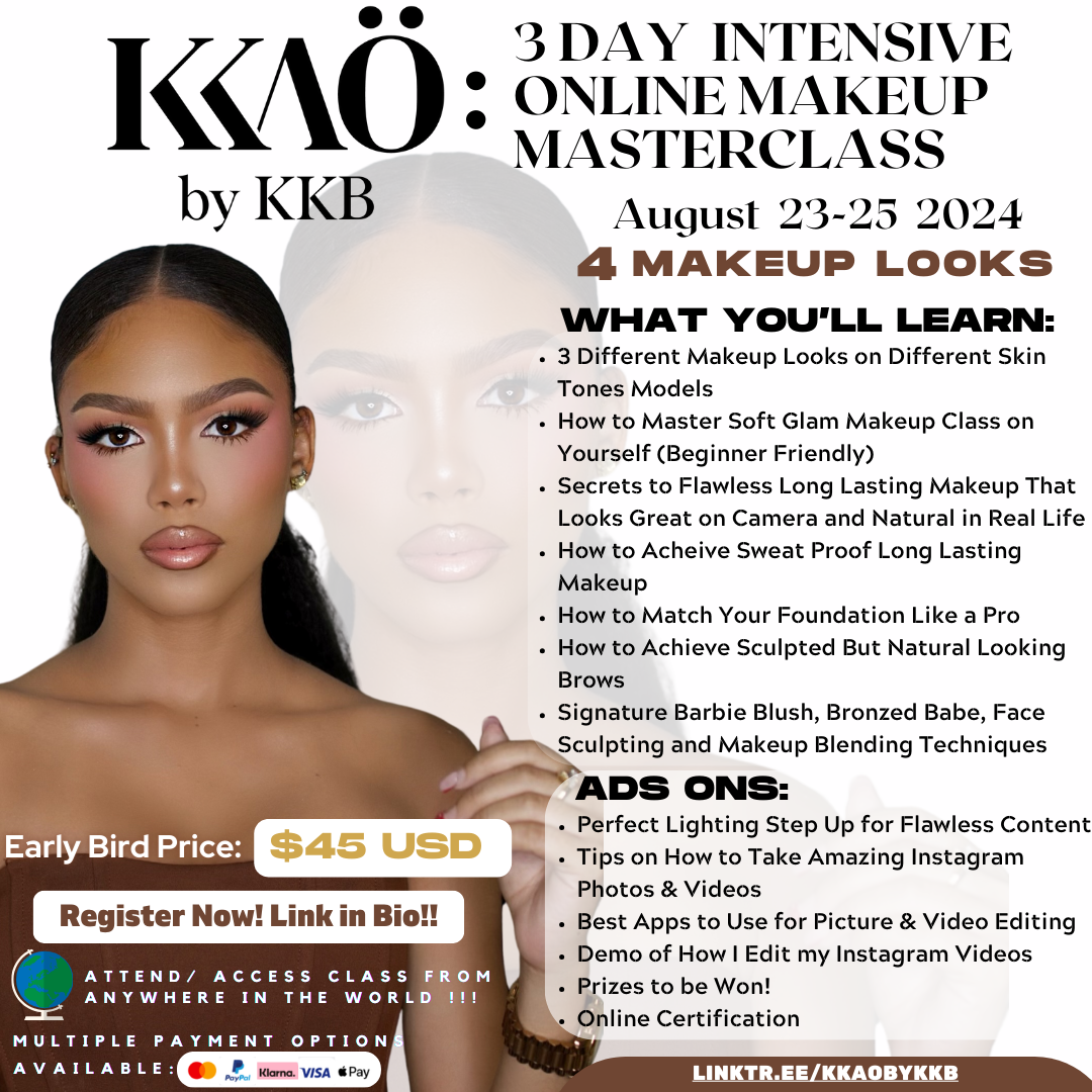 KKAÖ by KKB Online 3 Day Intensive Makeup Masterclass
