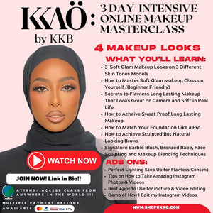 KKAÖ by KKB Online 3 Day Intensive Makeup Masterclass [PURCHASE & WATCH NOW‼️]